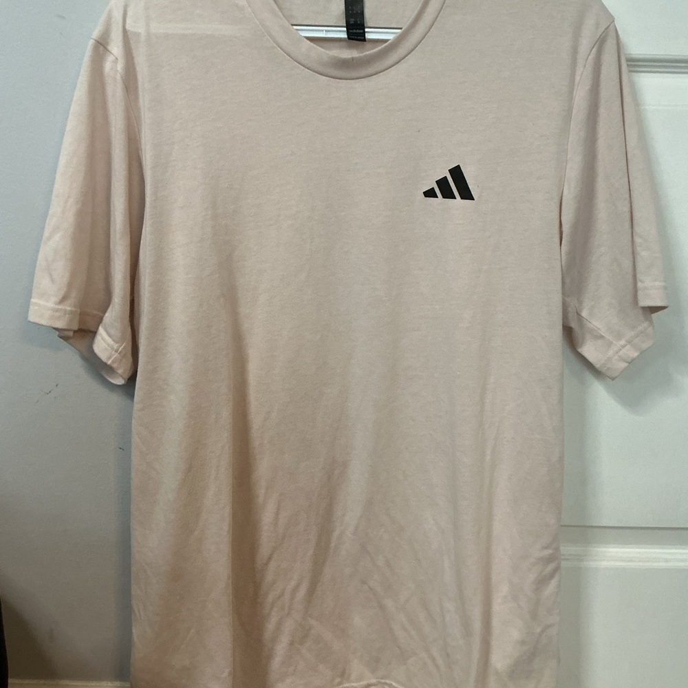 Adidas Men's Beige Short Sleeve Tee